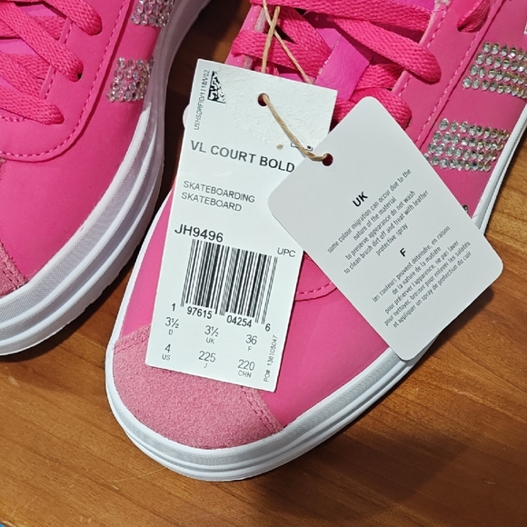 Adidas Kids' VL Court Bold Sneaker Big Kid - Picture 6 of 12